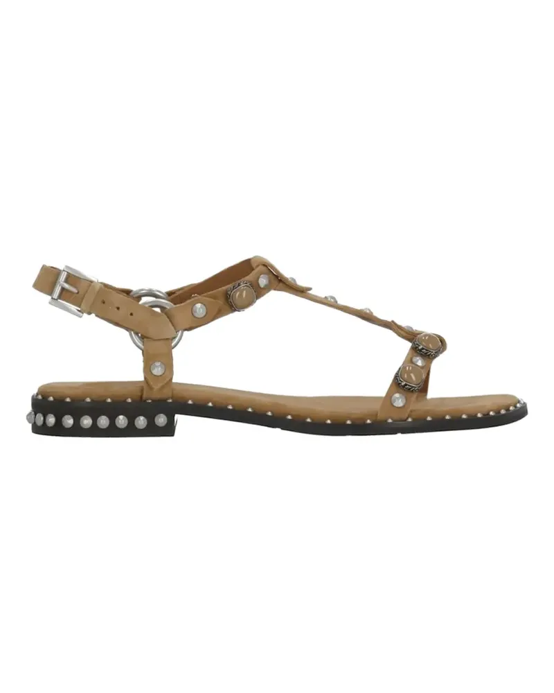 ash suede flat sandals - Nude Nude