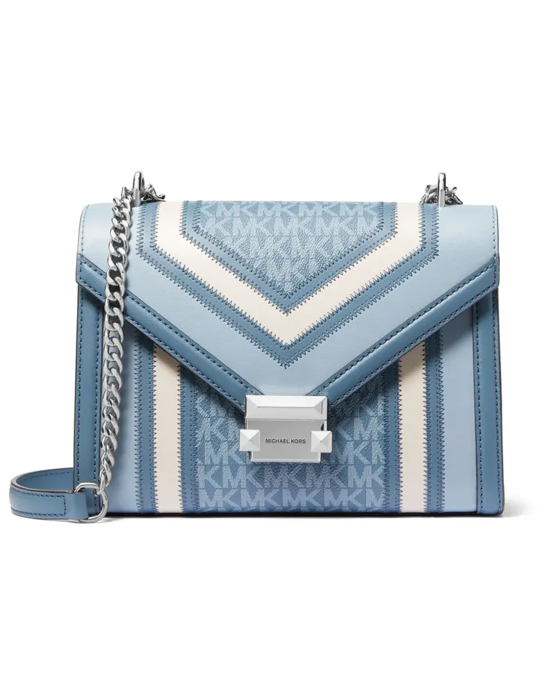 Michael Kors Mittelgroße Whitney Schultertasche - Blau Blau