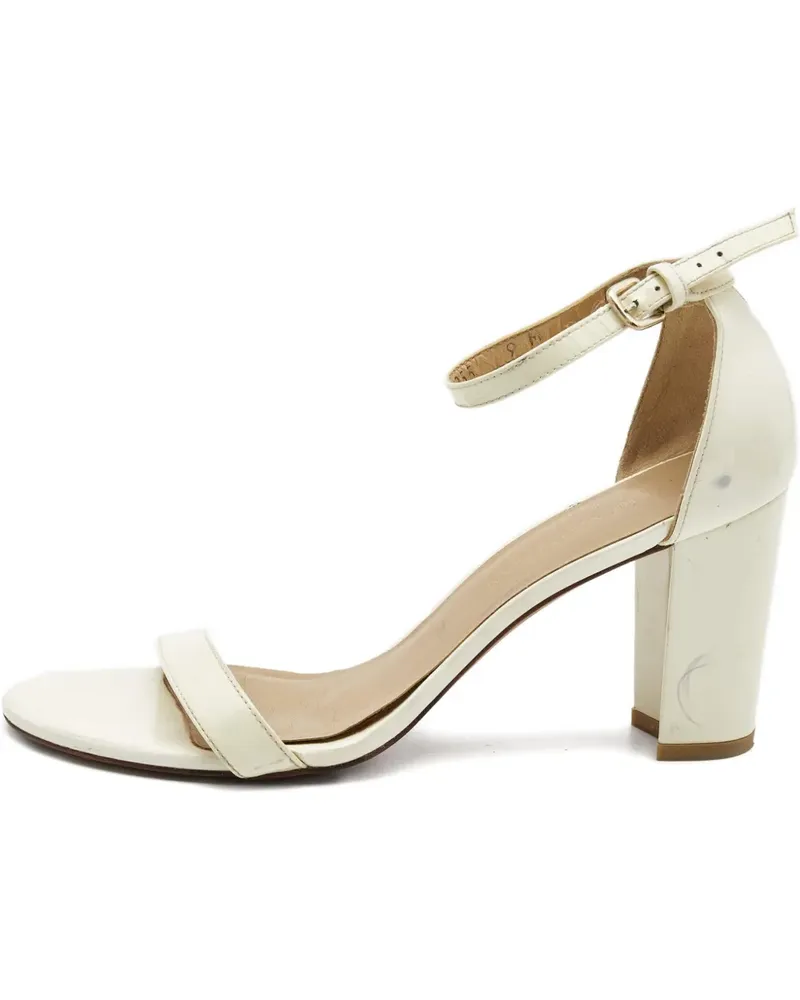 Stuart Weitzman Sandalen aus Lackleder 85mm - Nude Nude
