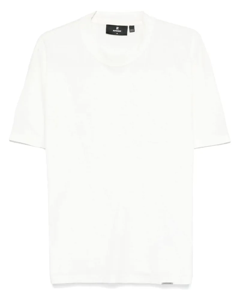 REPRESENT T-Shirt mit REP-Applikation - Weiß Weiß
