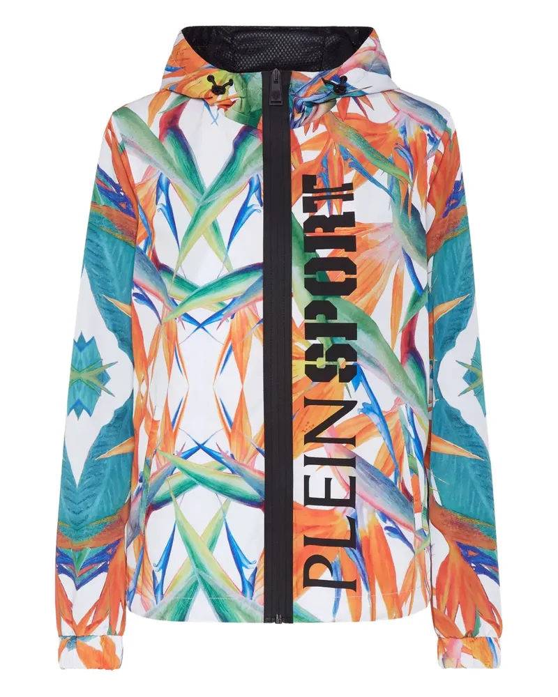 Philipp Plein Jacke mit Blumen-Print - Weiß Weiß
