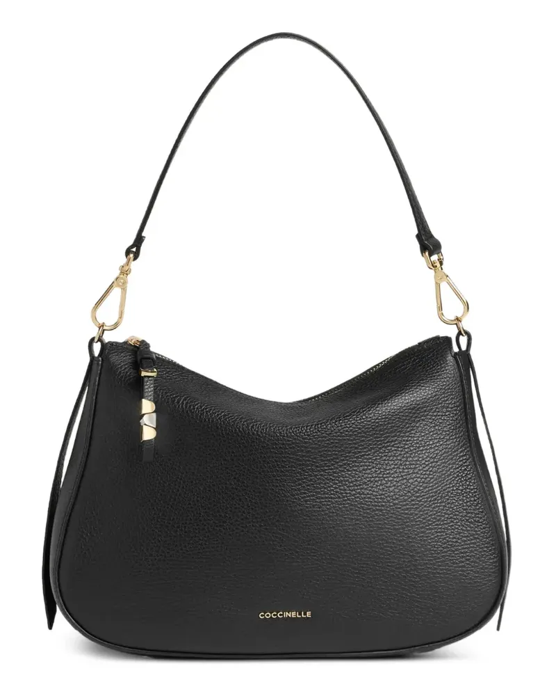 Coccinelle small Nory zip leather shoulder bag - Schwarz Schwarz