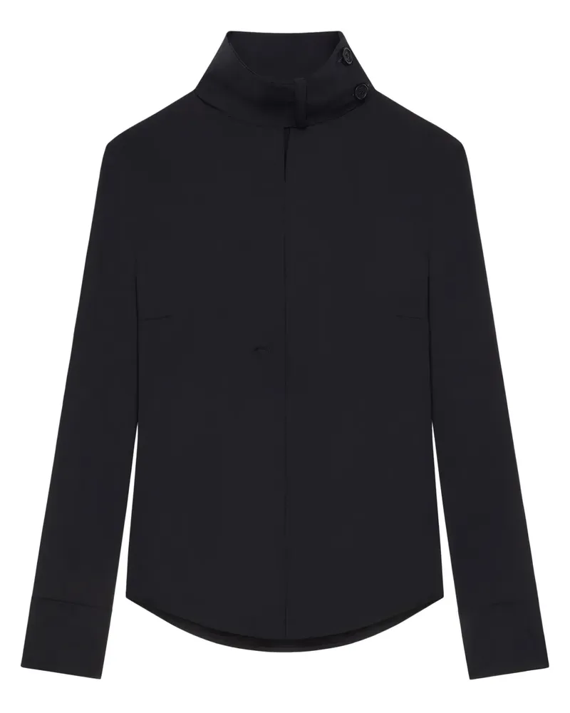 Courrèges Bluse mit Schal - Schwarz Schwarz