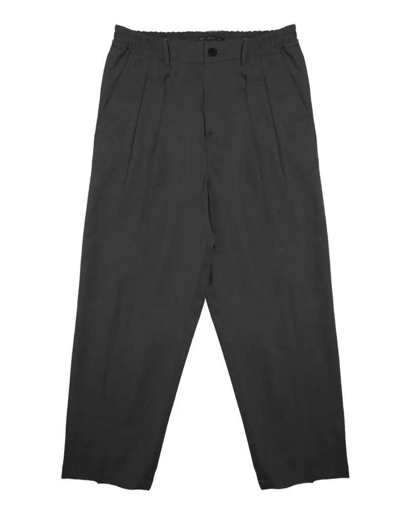 Low Brand pleated elasticated-waist trousers - Grau Grau