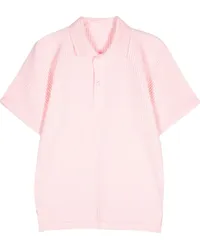 Issey Miyake May Poloshirt mit Falten Rosa