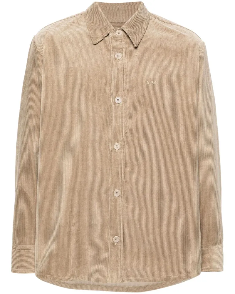 A.P.C. Bobby Hemd - Nude Nude