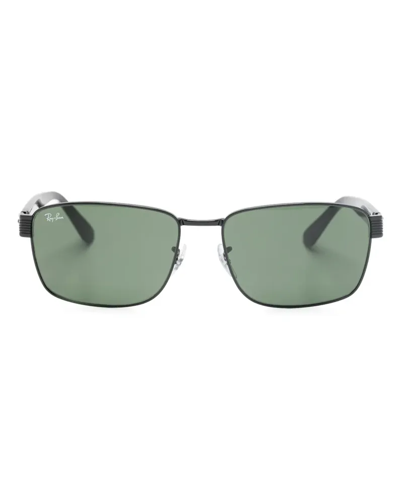 Ray Ban Sonnenbrille mit eckigem Gestell - Schwarz Schwarz