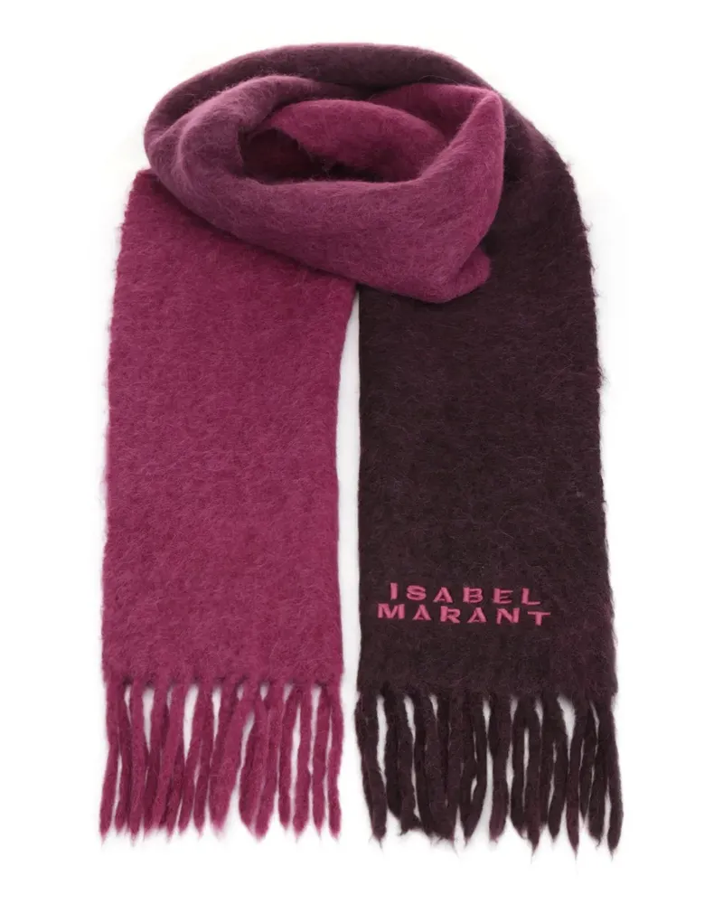 Isabel Marant Zweifarbiger Schal mit Fransen - Rosa Rosa