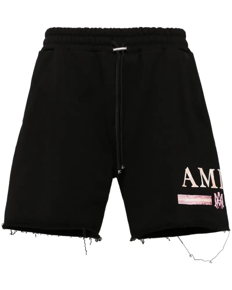 Amiri Shorts mit Logo-Stickerei - Schwarz Schwarz