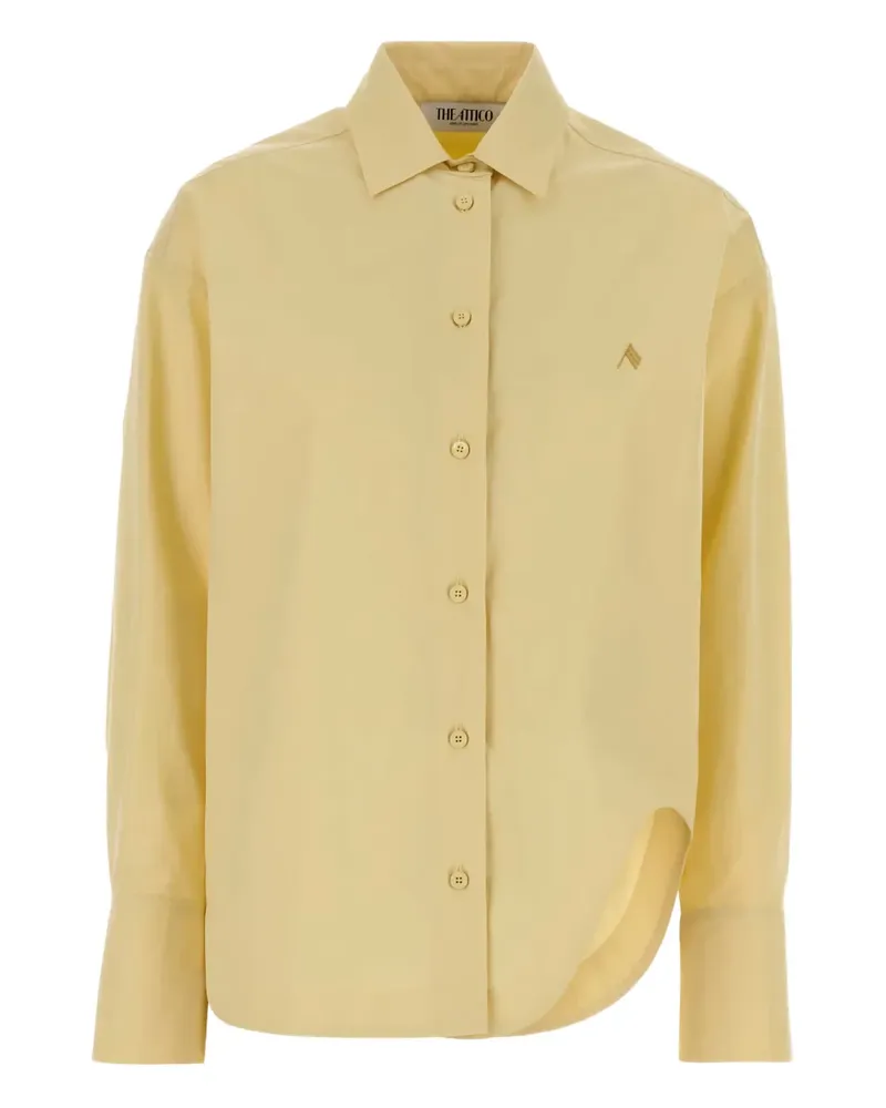 ATTICO Diana Popeline-Hemd - Gelb Gelb