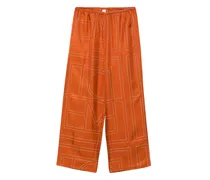 Seidenhose mit Monogramm - TERRACOTTA 161