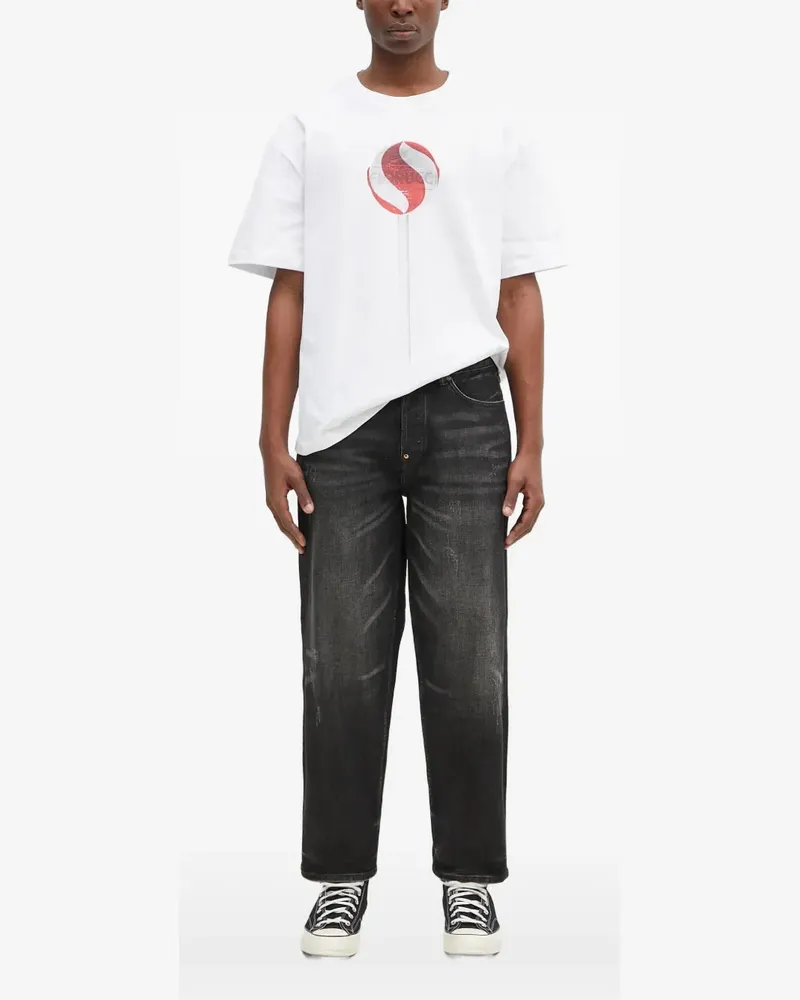 Fiorucci T-Shirt mit Lollipop-Print - Weiß Weiß