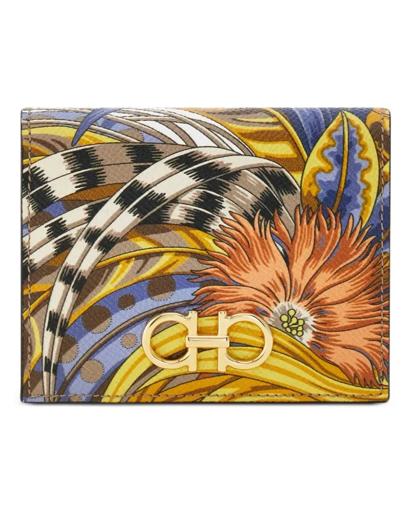 Ferragamo Foulard Gancini Portemonnaie - Nude Nude