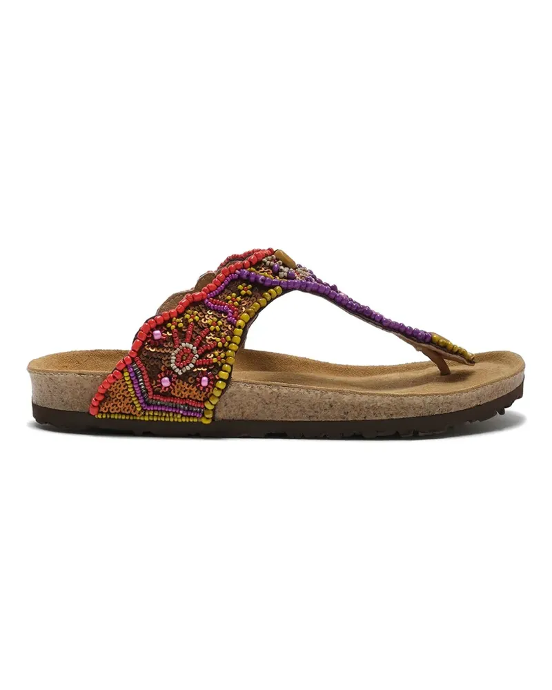 Maliparmi Sandalen mit Perlen - Violett Violett