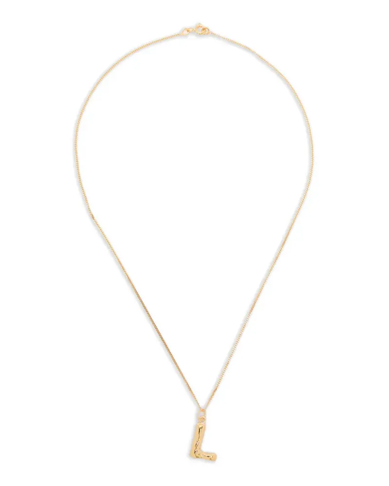 Completedworks L-initial pendant necklace - Gold Gold
