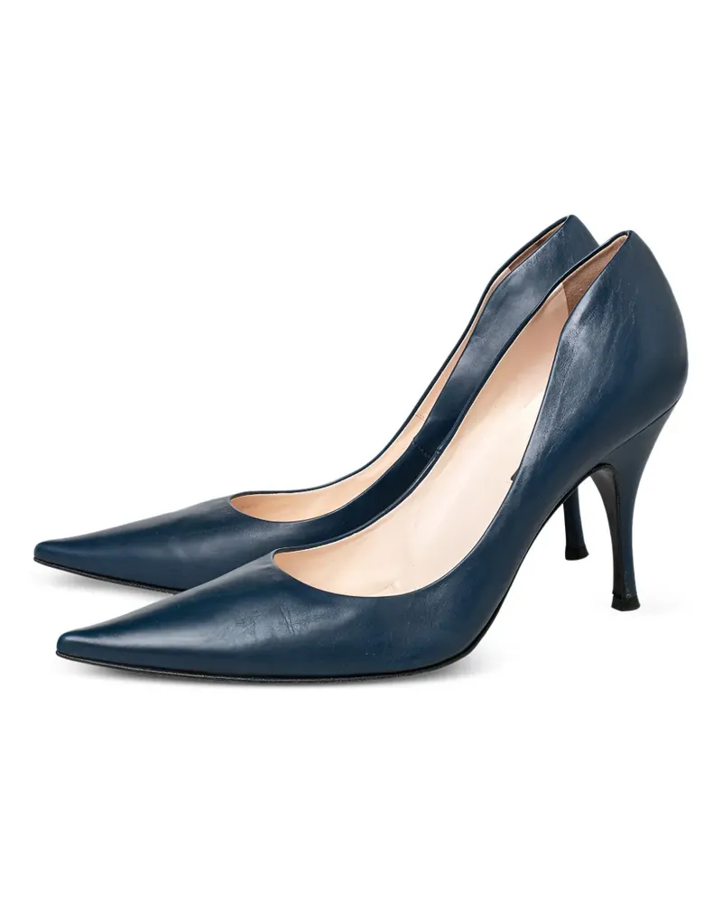 Sergio Rossi 130mm leather heeled pumps - Blau Blau