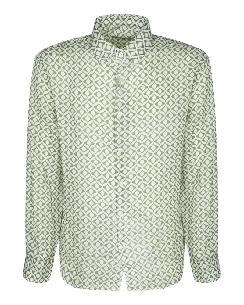 PENINSULA Salina geometric-print shirt - Grün Grün
