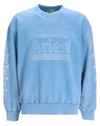 Aries Aged Ancient Column Sweatshirt Blau