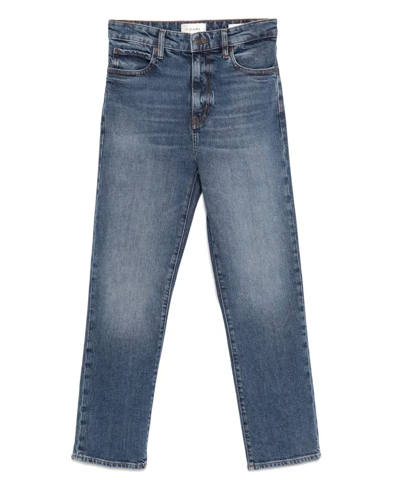 Frame Denim The Ruler Cropped-Jeans - Blau Blau