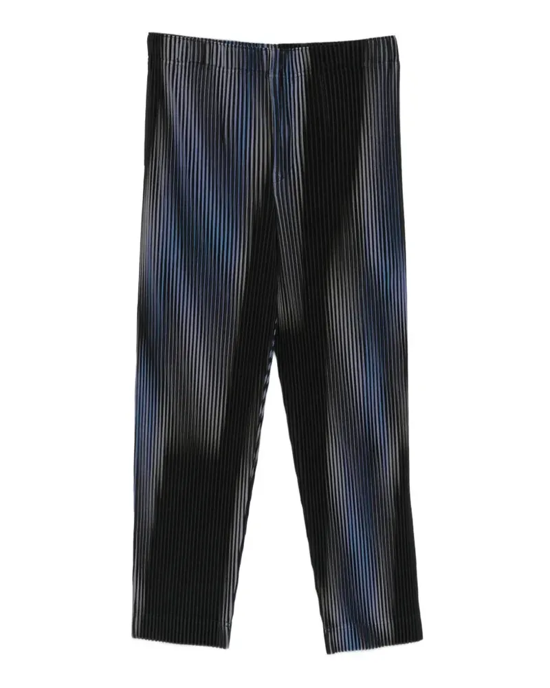 Issey Miyake Hose mit Plissee-Effekt - Schwarz Schwarz