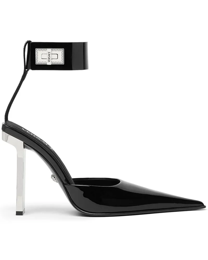 Versace Slice Slingback-Pumps 105mm - Schwarz Schwarz