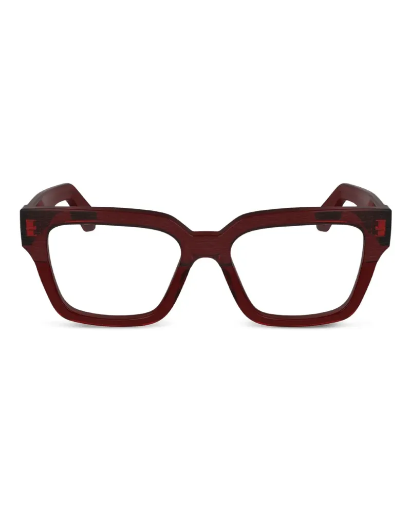 Calvin Klein Brille mit eckigem Gestell - Rot Rot
