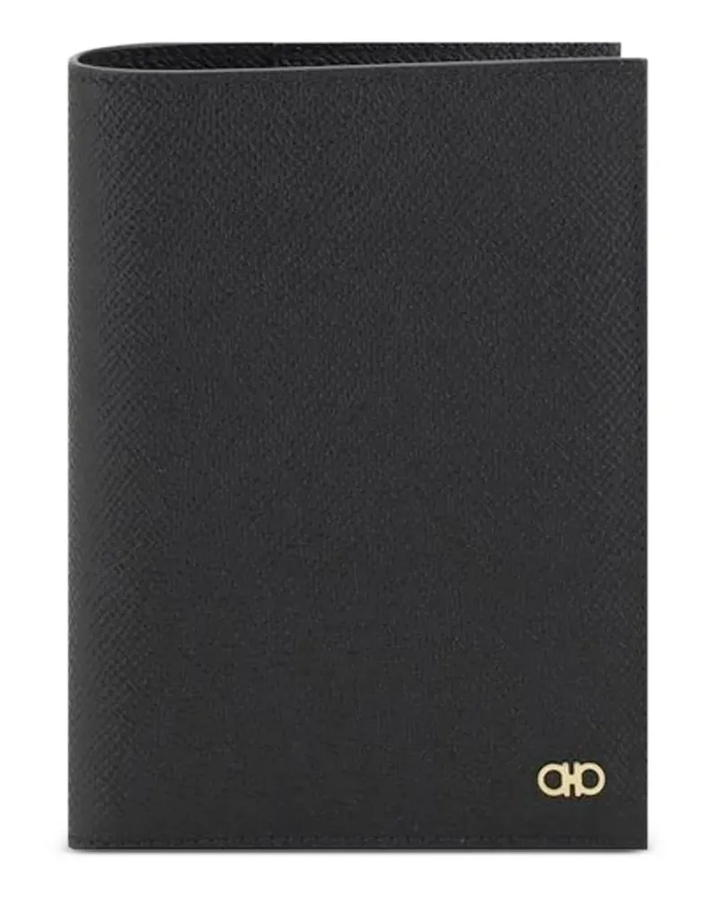 Ferragamo Gancini passport holder - Schwarz Schwarz