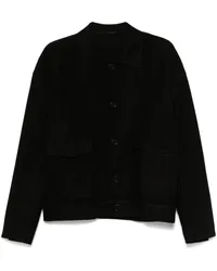 Salvatore Santoro Jacke aus Wildleder Schwarz