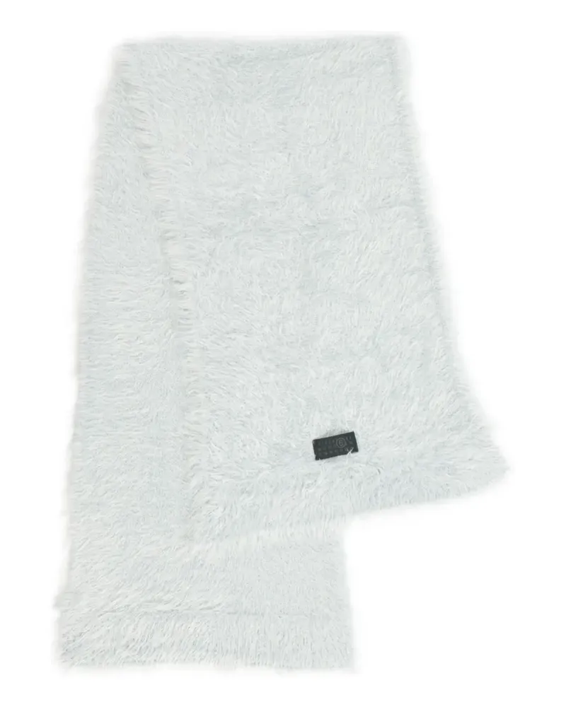 Maison Margiela Schal mit Nummern-Motiv - Blau Blau