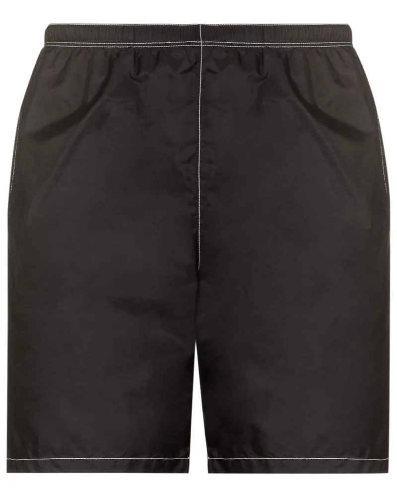 Prada Badeshorts aus Re-Nylon Schwarz