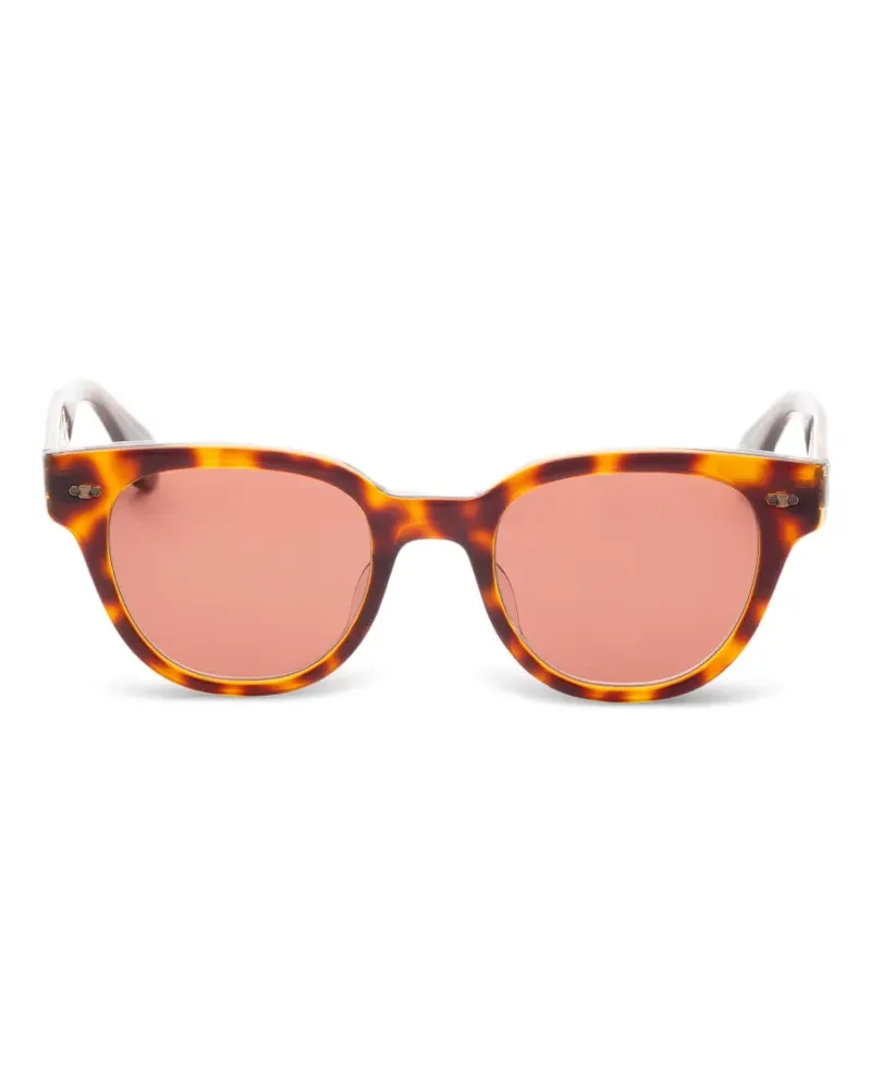 Garrett Leight Jane Sonnenbrille mit rundem Gestell - Braun Braun