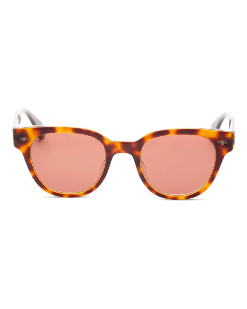 Garrett Leight Jane Sonnenbrille mit rundem Gestell - Braun Braun
