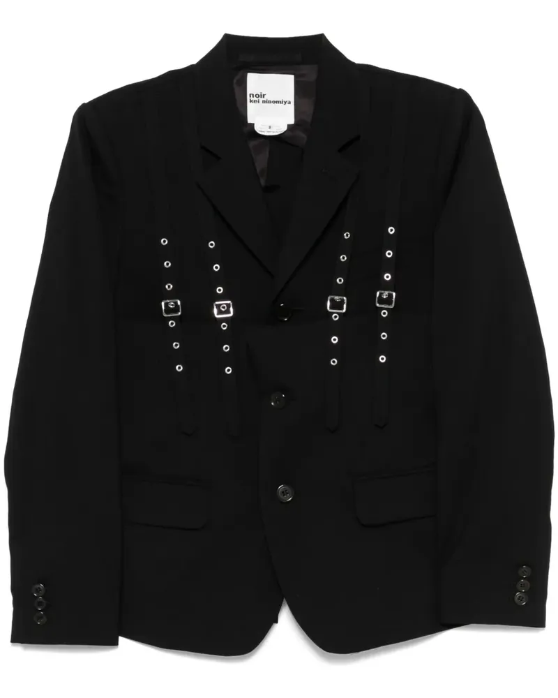 Noir Kei Ninomiya x Comme des Garcons Blazer mit Cut-Out - Schwarz Schwarz