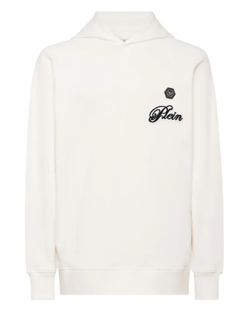 Philipp Plein Hoodie mit Logo-Patch - Nude Nude