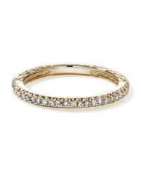 John Hardy 14kt JH Essential Gelbgoldring mit Diamanten Gold