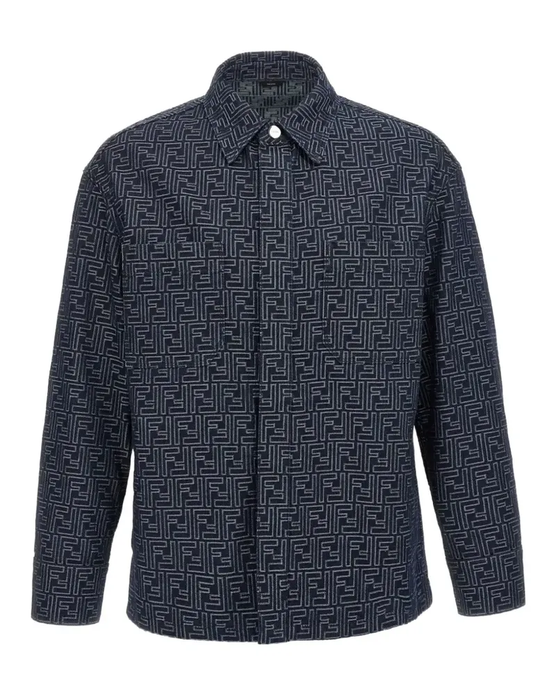 Fendi Jeansjacke - Blau Blau