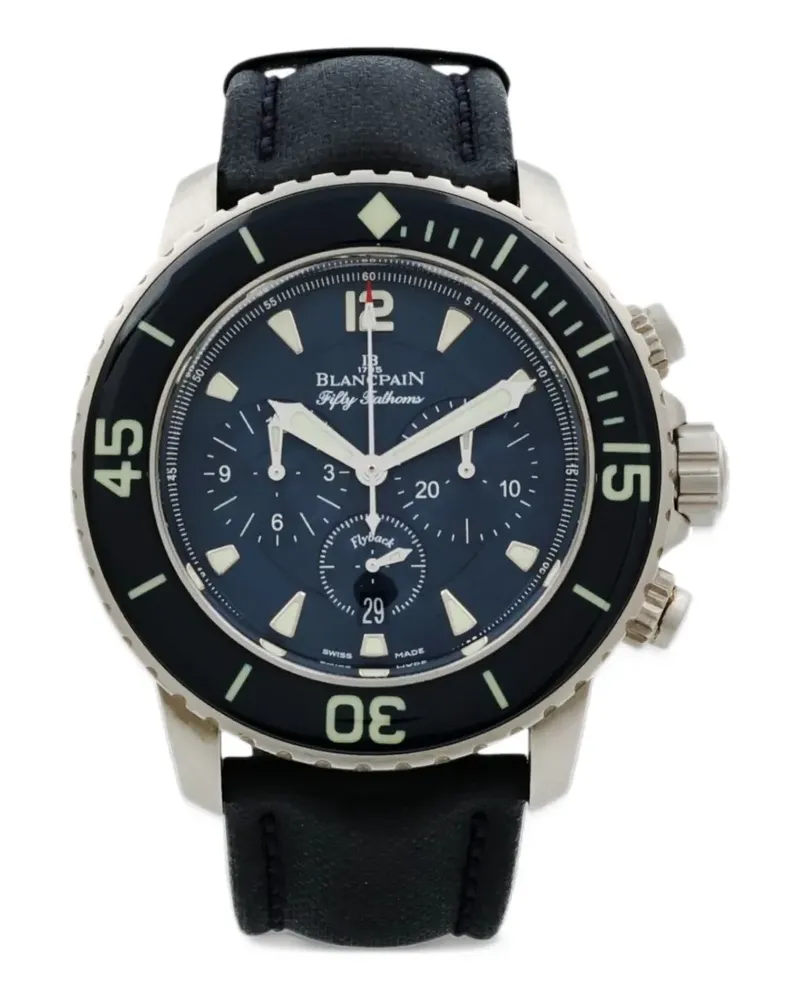 Blancpain Fifty Fathoms Flyback Chronograph Armbanduhr 45mm - Blau Blau