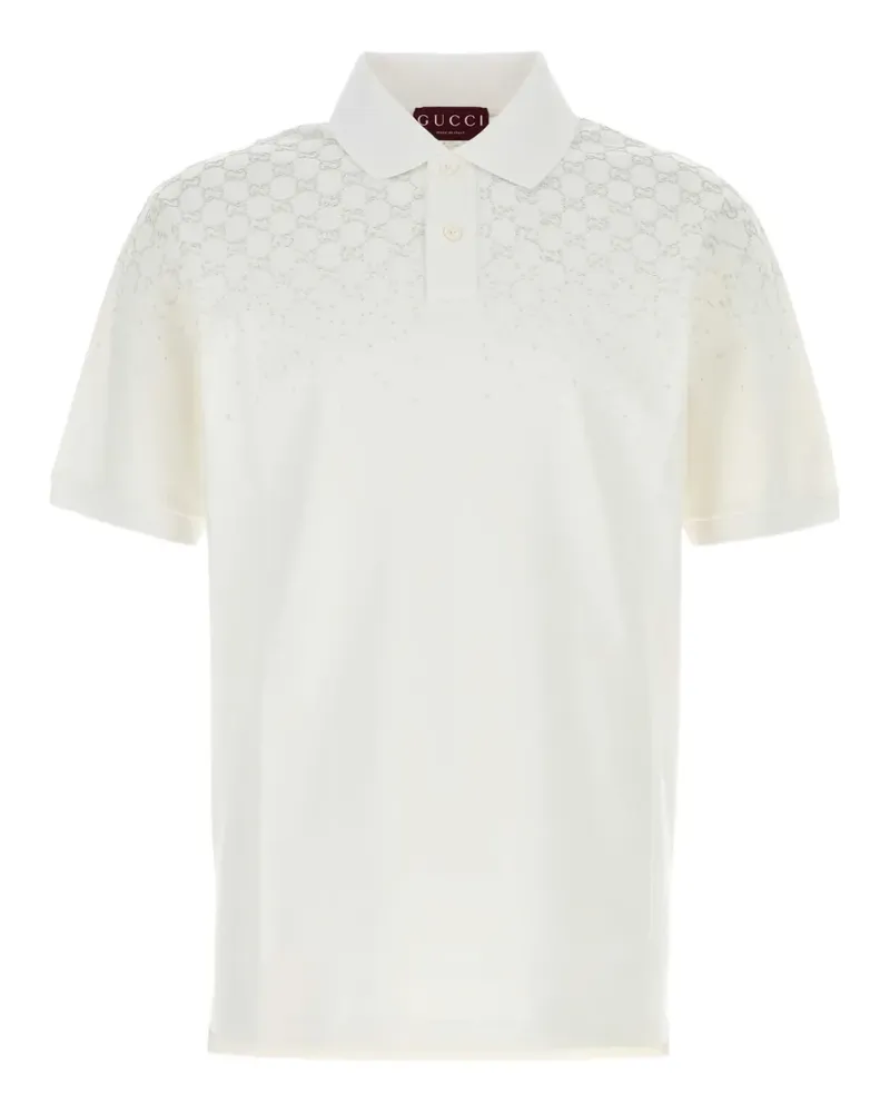 Gucci logo piquet polo shirt - Weiß Weiß