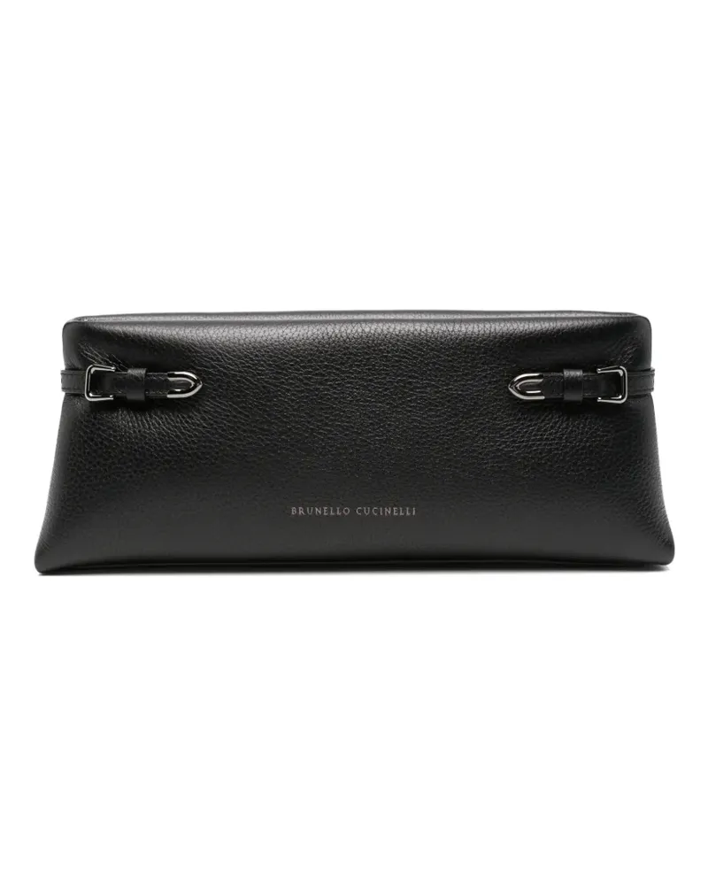 Brunello Cucinelli leather clutch bag - Schwarz Schwarz