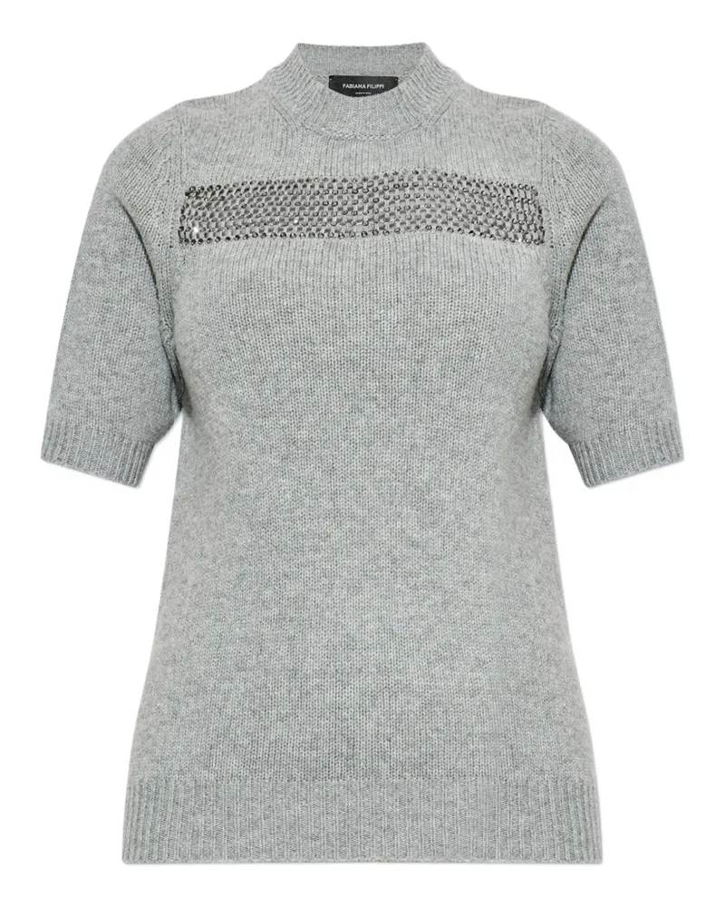 Fabiana Filippi Verzierter Pullover - Grau Grau