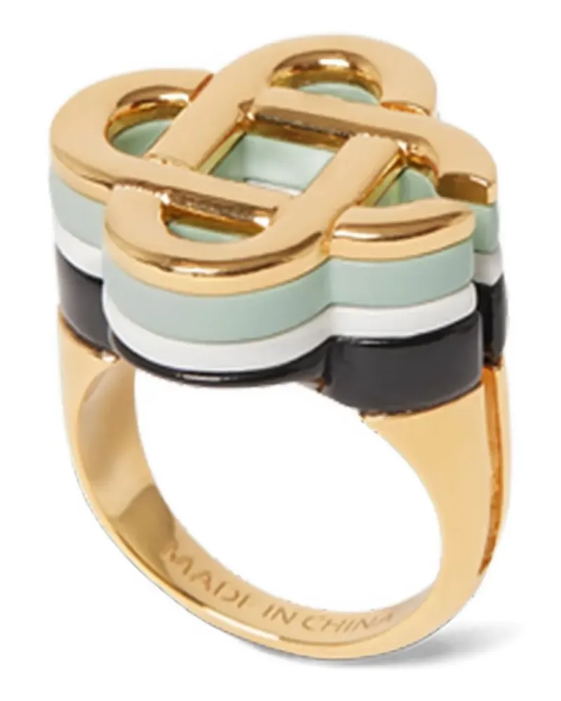 Casablanca Paris Ring mit emailliertem Logo - Gold Gold
