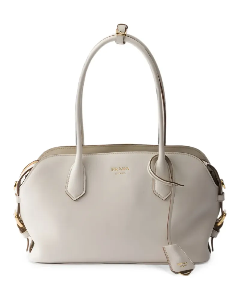 Prada Mittelgroße Siegeltasche mit Logo-Print - Nude Nude