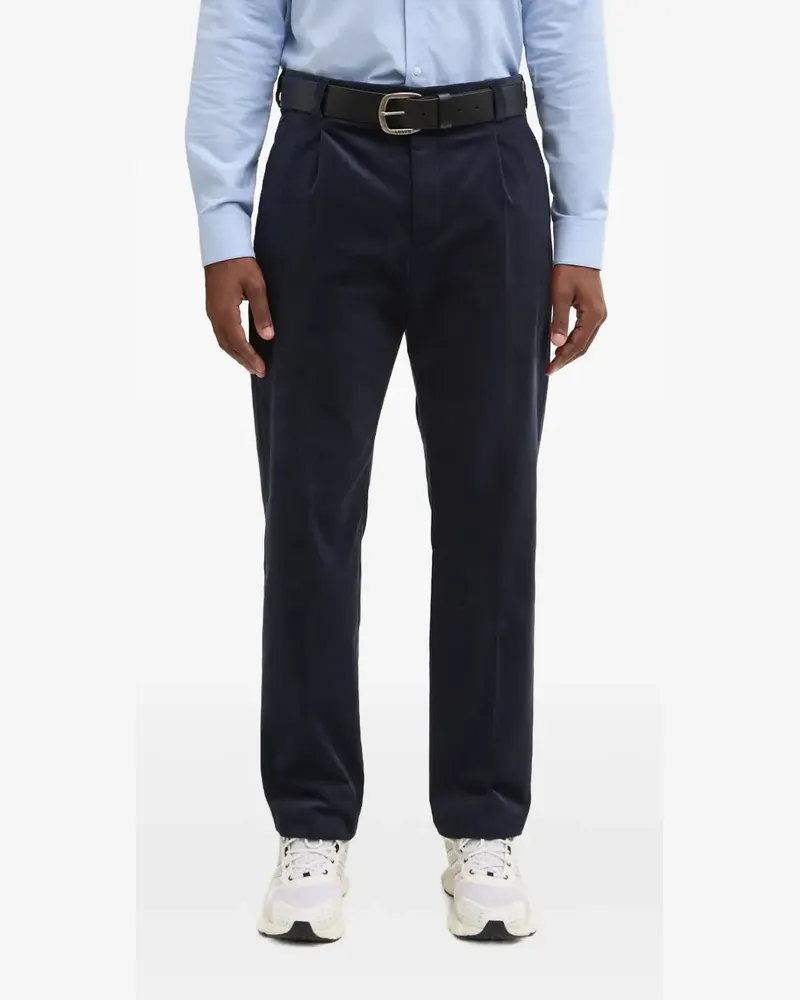 HUGO BOSS Cordhose mit Falten - Blau Blau