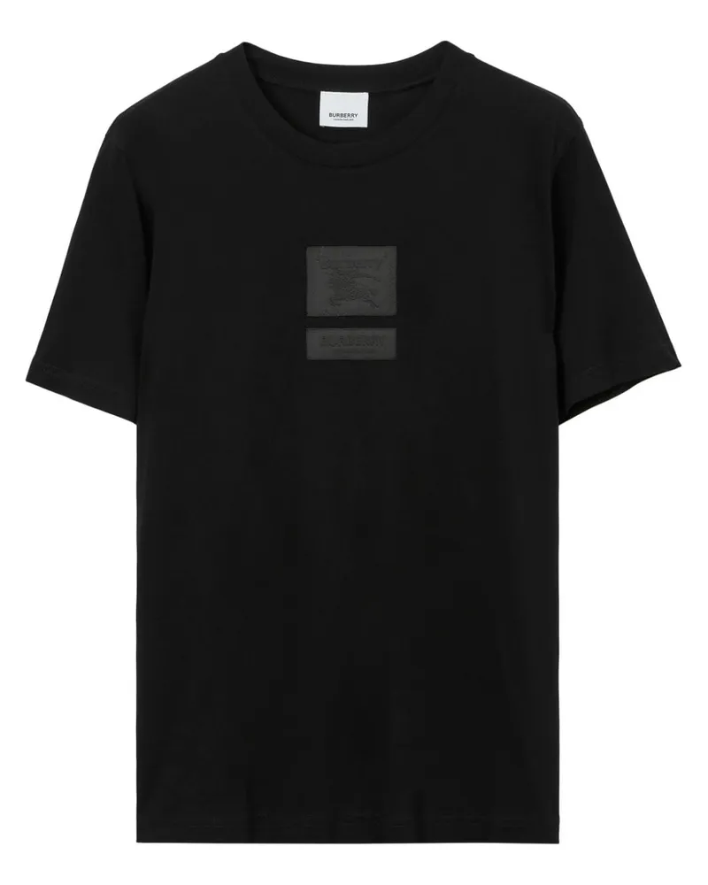 Burberry Hemd mit Ritteremblem - Schwarz Schwarz
