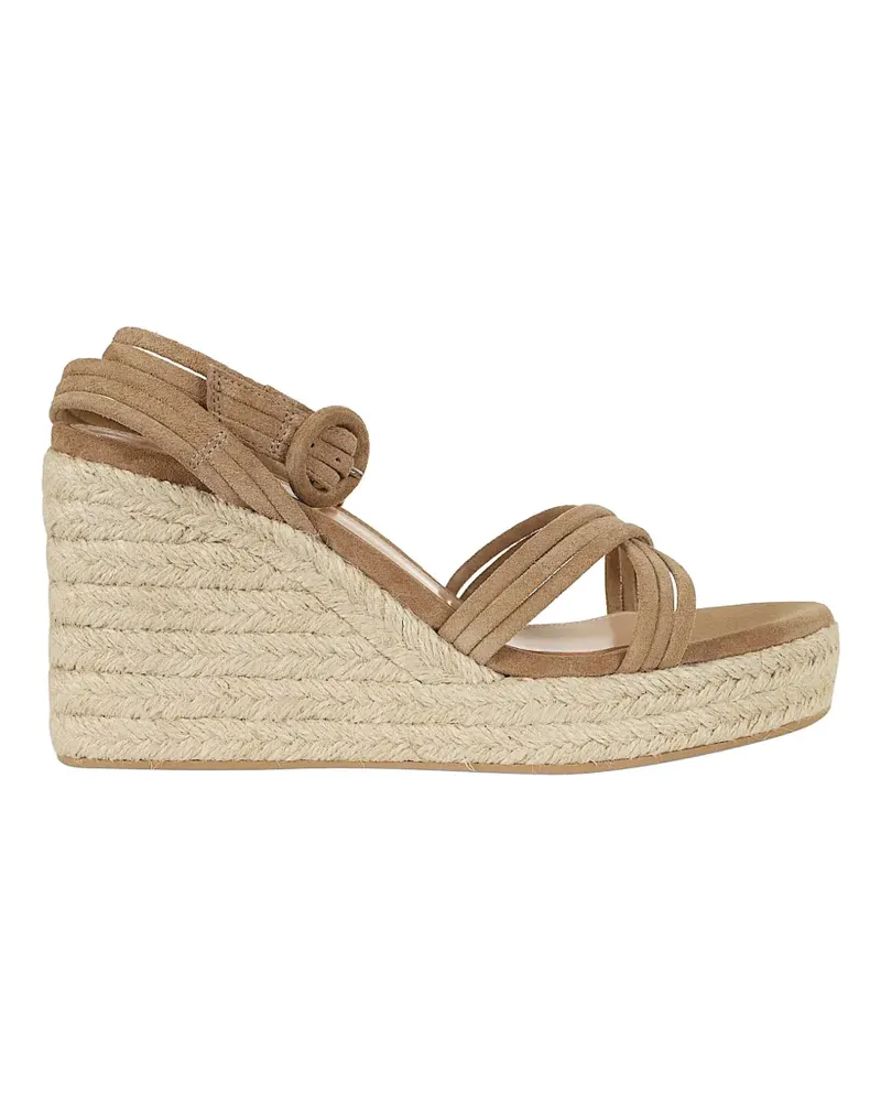 Gianvito Rossi strappy wedge sandals - Braun Braun