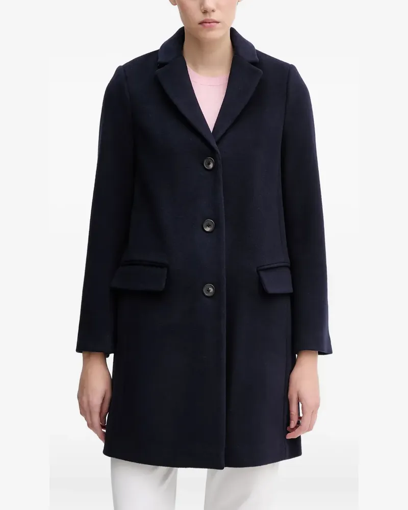 Benetton button pocket coat - Blau Blau