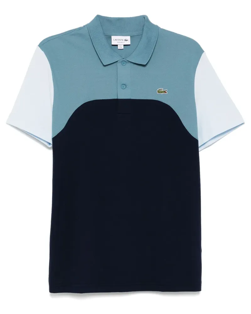 Lacoste Poloshirt in Colour-Block-Optik - Blau Blau