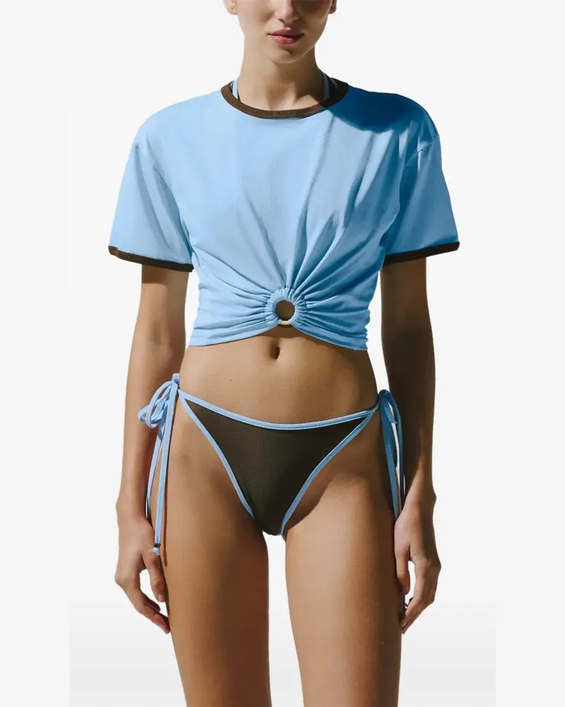 Baobab Collection Tika T-Shirt mit Ringdetail - Blau Blau
