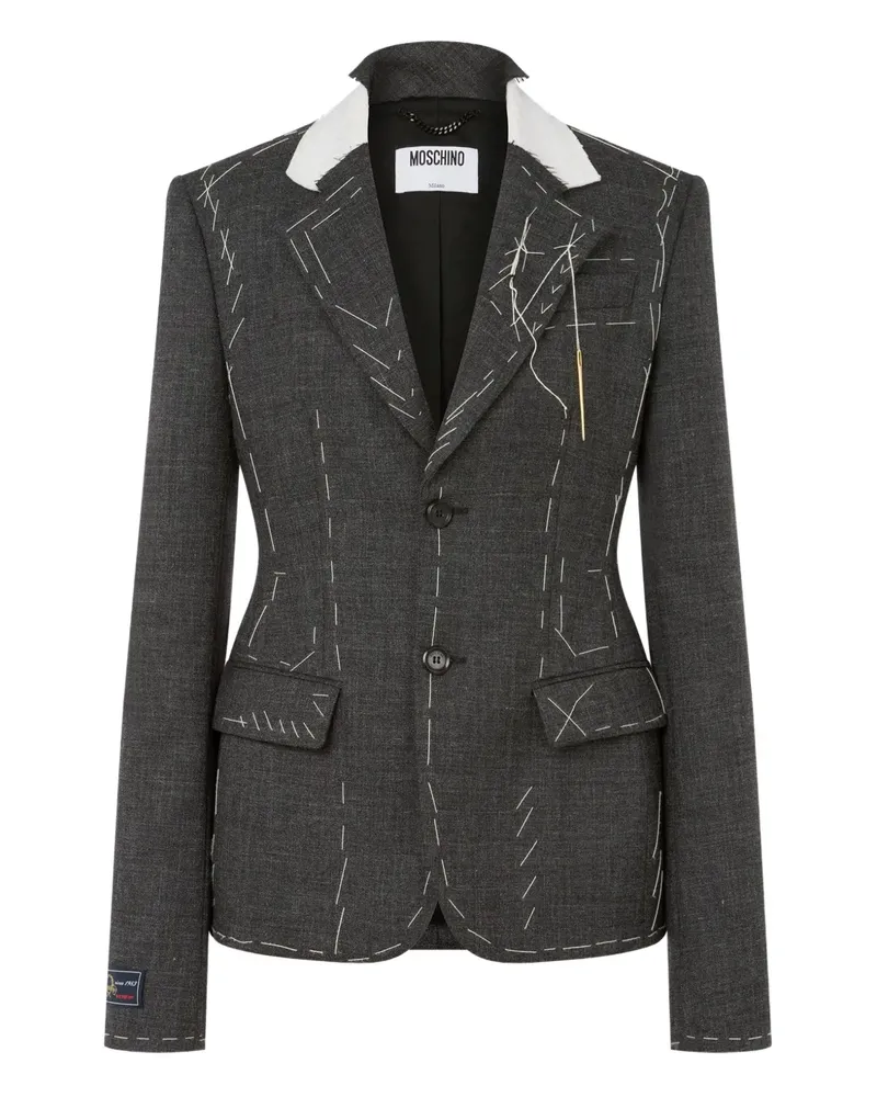 Moschino Klassisches Sakko - Grau Grau