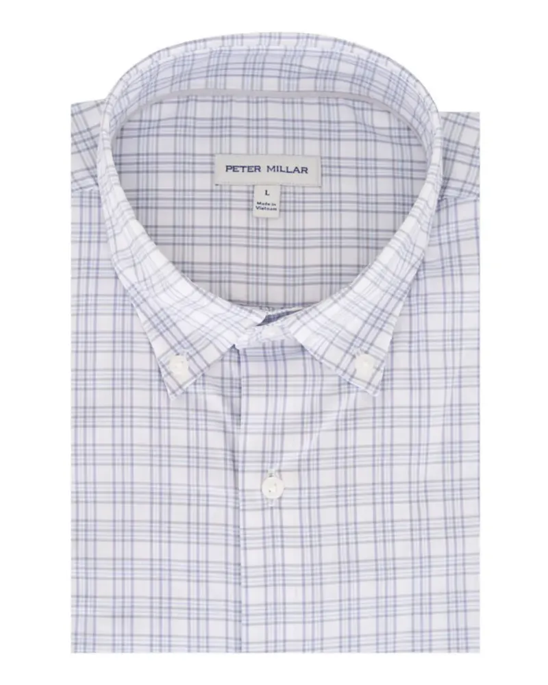 Peter Millar Kariertes Hemd - Weiß Weiß